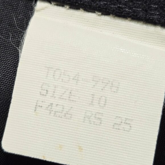 Pendleton Skirt Womens Black Vintage Size 10 Lined Back Slit Wool Button - Picture 7 of 16